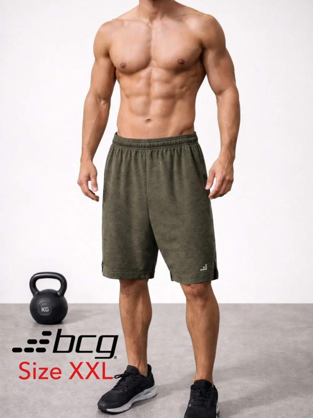 🏋️‍♀️👉Men’s BCG Athletic Shorts-Running Workout CrossFit Basketball-Size XXL